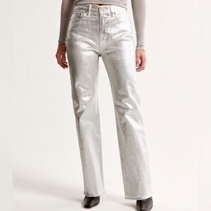 Abercrombie & Fitch Silver Straight Leg Jeans